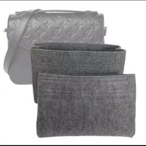 Women's black Felt Crossbody Bag Organizer Insert - Versatile Purse Organizer